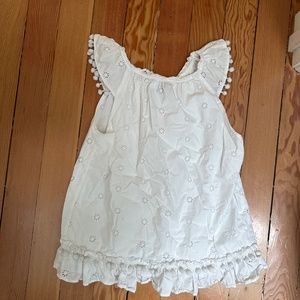 Cute White Preppy Summer Blouse